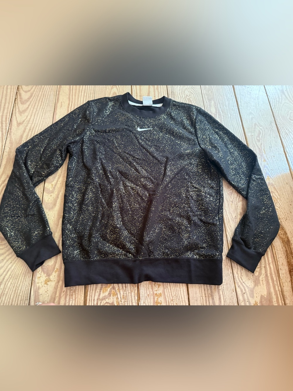Nike Gold Speckled Sweatshirt size small